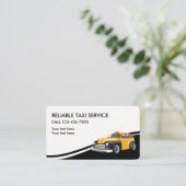 Cartes de visite pour service de taxi (Debout devant)