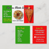 Cartes de visite pour service de traiteur de tacos (Devant / Derrière)