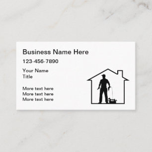 Cartes de visite pour services à domicile et const