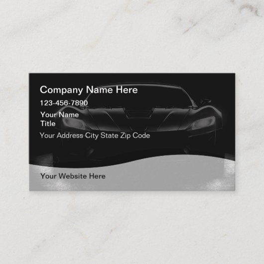 Cartes de visite pour services automobiles Cool (Devant)