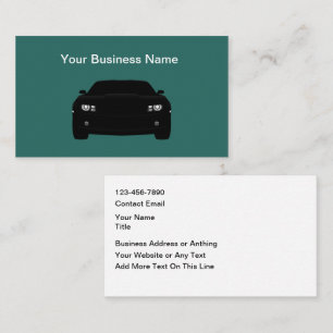 Cartes de visite pour services automobiles moderne