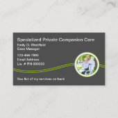 Cartes de visite pour services d'accompagnement à (Devant)