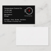 Cartes de visite pour services de climatisation CV (Devant / Derrière)