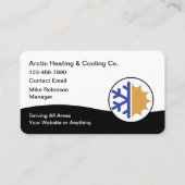 Cartes de visite pour services de climatisation HV (Devant)
