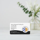 Cartes de visite pour services de climatisation HV (Debout devant)