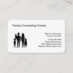 Cartes de visite pour services de conseil familial