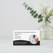Cartes de visite pour services de construction d'a (Debout devant)