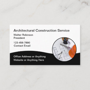 Cartes de visite pour services de construction d'a
