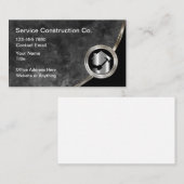 Cartes de visite pour services de construction élé (Devant / Derrière)