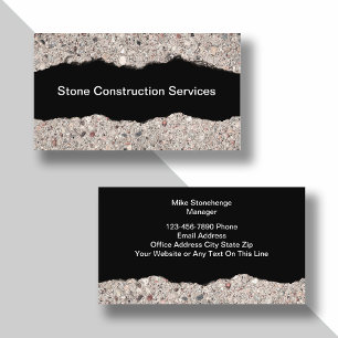 Cartes de visite pour services de construction en