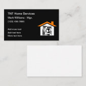 Cartes de visite pour services de construction mod (Devant / Derrière)