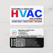 Cartes de visite pour services de CVC modernes