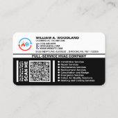Cartes de visite pour services de CVC modernes (Dos)