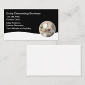 Cartes de visite pour services de décoration moder (Devant / Derrière)