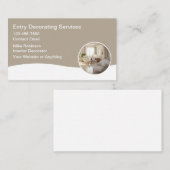 Cartes de visite pour services de décoration moder (Devant / Derrière)