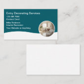 Cartes de visite pour services de décoration moder (Devant / Derrière)