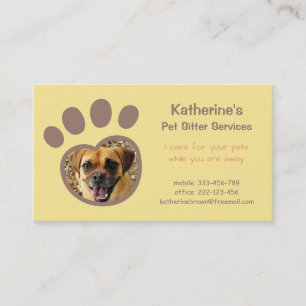 Cartes de visite pour services de gardiennage d'an