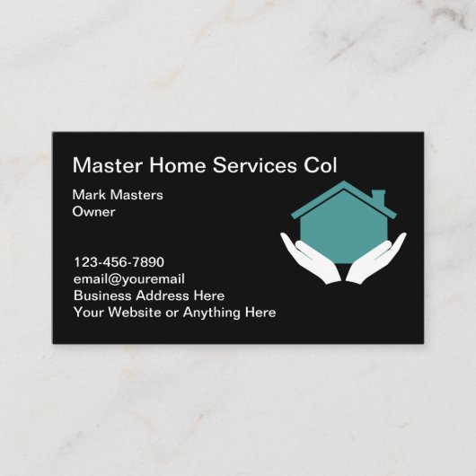 Cartes de visite pour services de maison modernes (Devant)
