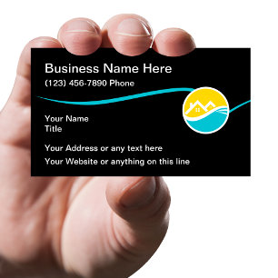 Cartes de visite pour services de maison modernes