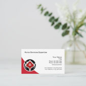 Cartes de visite pour services de maison modernes (Debout devant)