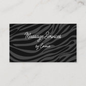 Cartes de visite pour services de massage tendance (Devant)