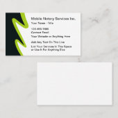 Cartes de visite pour services de notaire mobile m (Devant / Derrière)