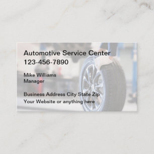 Cartes de visite pour services de réparation autom