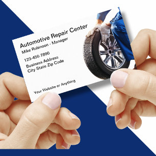 Cartes de visite pour services de réparation autom