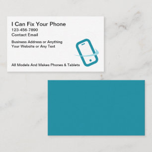 Cartes de visite pour services de réparation de sm