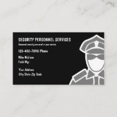 Cartes de visite pour services de sécurité (Devant)
