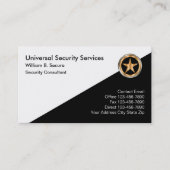 Cartes de visite pour services de sécurité de clas (Devant)