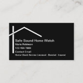 Cartes de visite pour services de surveillance de (Devant)