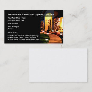 Cartes de visite pour services d'éclairage de pays