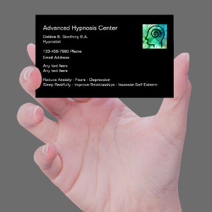 Cartes de visite pour services d'hypnose