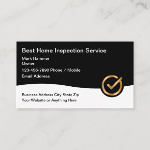 Cartes de visite pour services d'inspection de mai