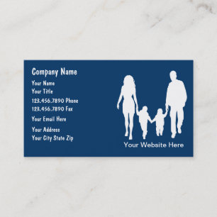 Cartes de visite pour services familiaux