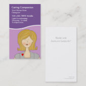 Cartes de visite pour soignant mignonnes (Devant / Derrière)