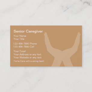 Cartes de visite pour soignant senior