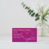 Cartes de visite pour soignant senior (Debout devant)