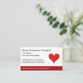 Cartes de visite pour soignants seniors (Debout devant)