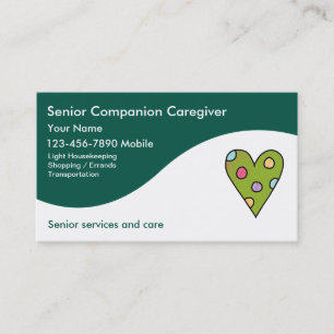 Cartes de visite pour soignants seniors
