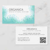 Cartes de visite Pour Soins De La Peau Organique (Devant / Derrière)