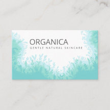 Cartes de visite Pour Soins De La Peau Organique
