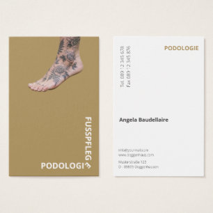 Cartes de visite pour soins des pieds