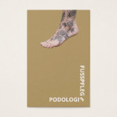 Cartes de visite pour soins des pieds (Devant)