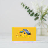 Cartes de visite pour solutions de maison solaire (Debout devant)