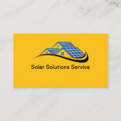 Cartes de visite pour solutions de maison solaire (Devant)