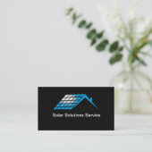 Cartes de visite pour solutions de maison solaires (Debout devant)
