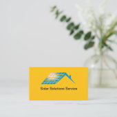 Cartes de visite pour solutions de maison solaires (Debout devant)