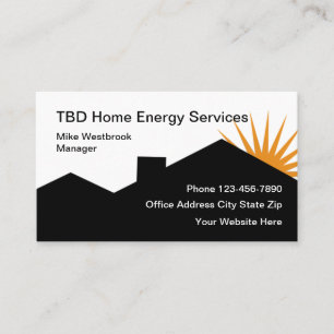 Cartes de visite pour solutions énergétiques domes